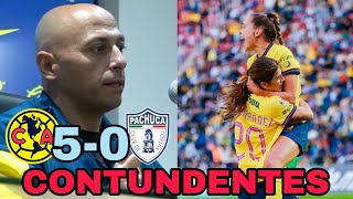 América femenil GOLEA a Pachuca  Ángel Villacampa rompe la Liga [upl. by Joshi988]