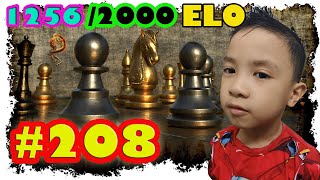 Mục tiêu đạt 2000 ELO chesscom  Em Đô Chess 7 Tuổi  1256 elo  Expects 1444 elo [upl. by Eletnahc]