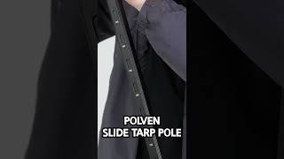 POLVEN slide tent tarp pole Revolutionary height adjustment [upl. by Shirlie]