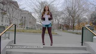 KRISTINAS PHOTOSHOOT IN BORDEAUX THIGH BOOTS AT HARRISBURG [upl. by Johannah]