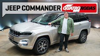 Jeep Commander é mais que um Compass de 7 lugares  Quatro Rodas [upl. by Sairacaz785]