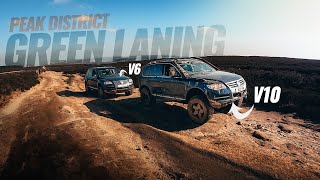 V6 TDI vs V10 TDI Touareg Green Laning in the Peak District [upl. by Ella589]