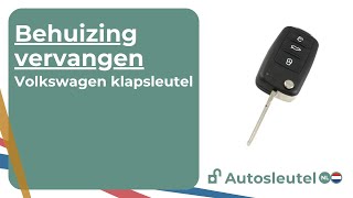 Volkswagen 3knops klapsleutel modellen na 2011  Behuizing vervangen [upl. by Anitnatsnok]