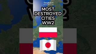 Most Destroyed Cities During WW2 shorts germany ww2 poland china [upl. by Annawat216]