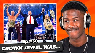 What Happened At Crown Jewel 2024  VYBE Guys Podcast [upl. by Ahseekat]