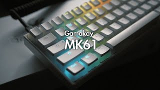 Gamakay MK61 Wired Mechanical Keyboard Unboxing amp Review Gateron Optical Yellow Switch [upl. by Amarette110]