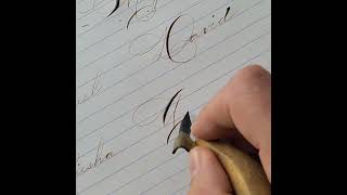 Spencerian Calligraphy Request no839 [upl. by Thorfinn]