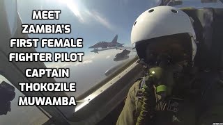 First Female Fighter Pilot Of Zambia Capt Thokozile Muwamba [upl. by Rawlinson]