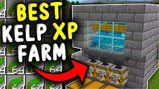 BEST KELP XP Farm In Minecraft Bedrock 121 ❌NOT WORKING IN NEW UPDATE❌ [upl. by Ozzy]