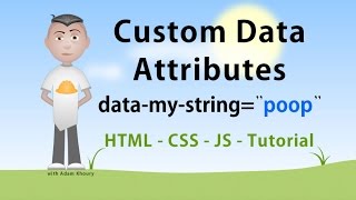 Custom Data Attributes HTML JavaScript CSS Tutorial [upl. by Annaohj735]