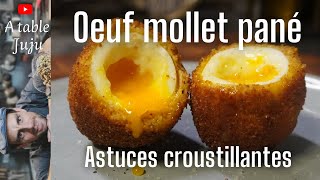 Œuf Mollet Pané Croustillant  Recette Facile et Gourmande [upl. by Eiryt791]