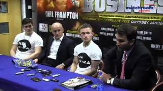 Frampton vs Martinez post fight presser [upl. by Atinaej]