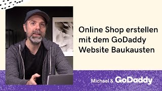 Online Shop erstellen mit dem GoDaddy Website Baukasten  GoDaddy Tutorials [upl. by Obbard]