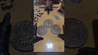 DIY Wood Diwali Coasters 🪔 [upl. by Kirtap]