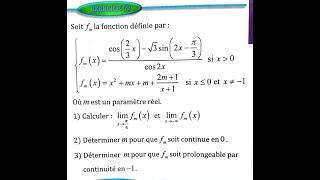 Limite et continuité 2 bac SM Ex 59 page 59 Almoufid [upl. by Nena912]