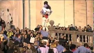 Castellers a la Catedral de Girona [upl. by Ahc]