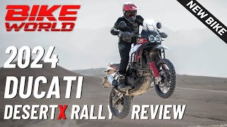 2024 Ducati DesertX Rally Launch First Ride  Off And OnRoad In Morocco 4K [upl. by Leuqer]