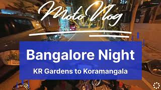 Motorcycling at Bangalore  KR Gardens to Koramangala  TVSApacheRTR200  DriveVlog38 [upl. by Ateekahs]