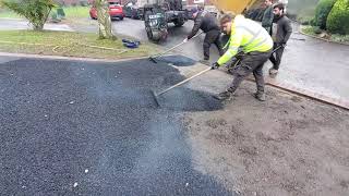 installation of new tarmac driveway FCD Driveways manchester [upl. by Aehsan37]