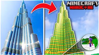 I Build BURJ KHALIFA In Minecraft Hardcore [upl. by Woodford]