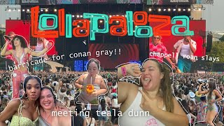 lollapalooza 2024 vlog i saw 40 artists met celebrities got barricade views [upl. by Eillib]