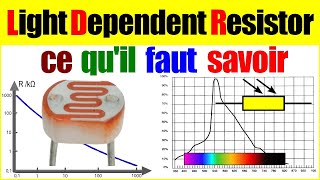 Ldr photo résistance électronique electronic light dependent resistor ldr électronique [upl. by Enitsenrae]