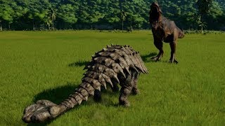 TRex vs Ankylosaurus Crichtonsaurus Nodosaurus Sauropelta amp Polacanthus 1080p 60FPS [upl. by Nnyliram]