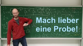 Wie kann man für eine Rechnung per Stromteilerregel eine Probe machen Kettenschaltung Aufgabe 33 [upl. by Ancell942]