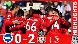 Highlights Brighton amp Hove Albion 02 Liverpool  Diaz amp Salah fire Reds to victory on south coast [upl. by Asenab]