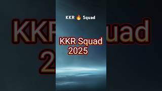 KKR team player list 2025  KKR me kon kon player hai  IPL auction 2025 Live  kkrteam kkr ipl [upl. by Akemhs839]