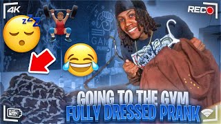 GOING TO THE GYM AT 3AM FULLY DRESSED PRANK 😳GONE WRONG🤦🏽‍♀️🤬 [upl. by Annek]