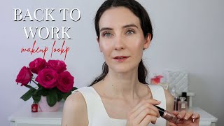 How I get glowing skin BACK TO WORK everyday makeup look  Chatty amp Friendly GRWM [upl. by Ariaek]