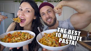 THE BEST HIGH PROTEIN 10 MINUTE PASTA VEGAN amp GLUTEN FREE [upl. by Tevlev]