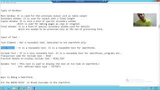 24  Smartforms Types of Text  Introduction and Text Element [upl. by Altaf]