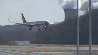 Air Force Two Touch and Go at Harrisburg International Airport [upl. by Idnar]