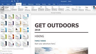 Apply a theme in Microsoft Word [upl. by Drabeck291]