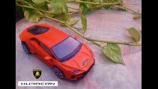 How to make car from Cardboard  Lamborghini Huracan EVO  DIY cardboard car [upl. by Sezen]