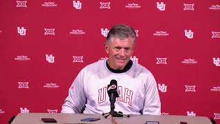 Head Coach Kyle Whittingham Utah Football Press Conference  10724 [upl. by Acey]