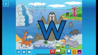 Letterland Alphabet Phonics Sounds Songs Shapes Writing  Letter W  Walter Walrus [upl. by Ibur]