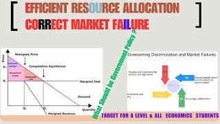 Government Policies to Achieve Efficient Resource Allocation and Correct Market Failure [upl. by Arlene536]