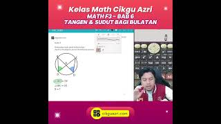 Matematik Tingkatan 3  Bab 6  Tangen amp Sudut bagi Bulatan [upl. by Suter]