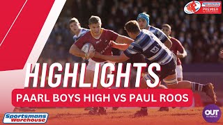 RUGBY HIGHLIGHTS Paarl Boys High vs Paul Roos 2023 [upl. by Nort]