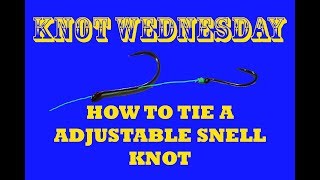 How to tie an Adjustable Snell Knot [upl. by An]