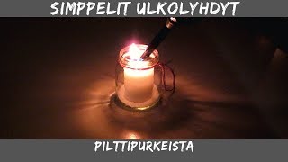 Simppelit ulkolyhdyt pilttipurkeista [upl. by Haskins]