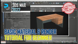 3ds Max 2022 Basic Material And Render Tutorial For Beginner COMPLETE [upl. by Eenhat]