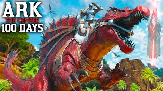 I Spent 100 Days In Ark The Center Ark Survival Ascended [upl. by Presley]