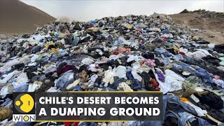 Chiles desert becomes a dumping ground for fast fashion  WION Climate Tracker [upl. by Karilynn]