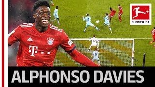 18YearOld Alphonso Davies Scores His First Goal for FC Bayern München [upl. by Annauqaj]