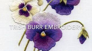 LONG AND SHORT STITCH SHADING PART ONE  EMBROIDERY TUTORIAL  TRISHBEMBROIDERYCOM [upl. by Iegres]