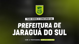 CONCURSO PREFEITURA DE JARAGUÁ DO SUL  PLANEJAMENTO DE ESTUDOS [upl. by Atlante490]